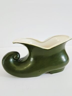 Vintage Rubens Originals Japan 6103 Porcelain St Patrick Leprechaun Shoe Planter
